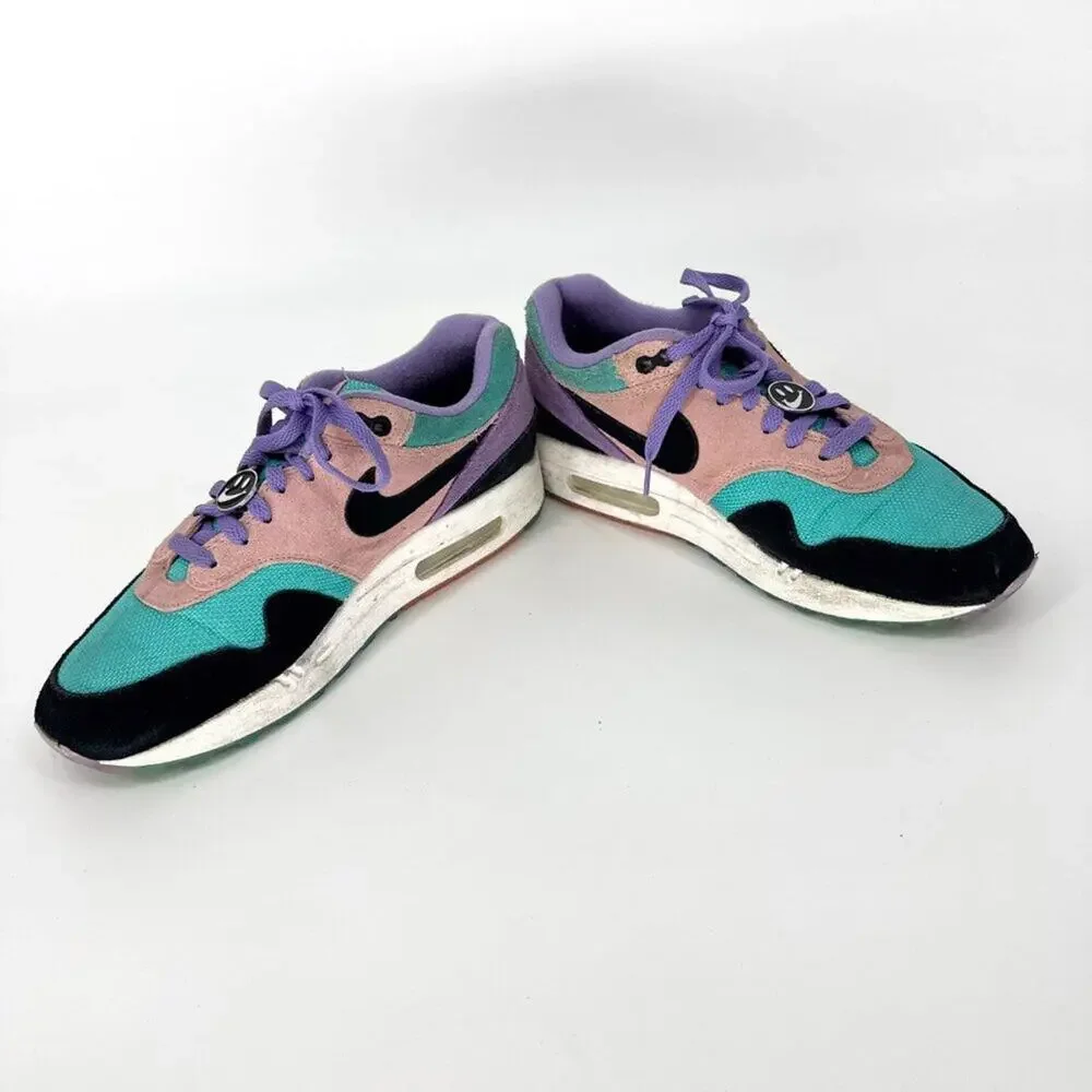 Nike‎ Air Max 1 Have a Nike Day Space Purple Black Bleached Coral Size 9